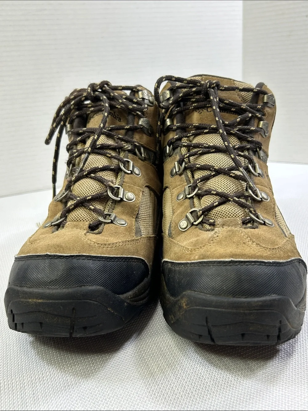 Columbia Razor Ridge Mid II Hiking Boots Brown Suede Omni-Grip Men’s 11